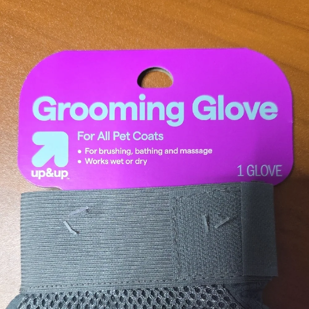 Up & Up Gray Pet Grooming Glove